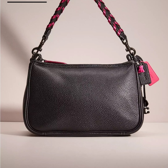 Coach Handbags - COACH Cary Upcrafted Soft Pebbled Black Leather Convertible Crossbody Bag